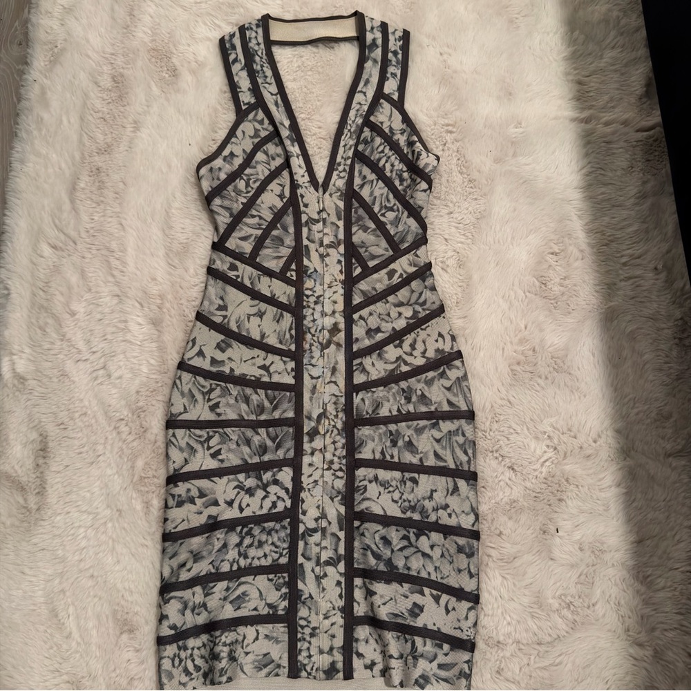 Herve Leger Floral Small Dress